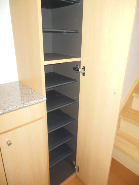 Entrance. It is a shoebox