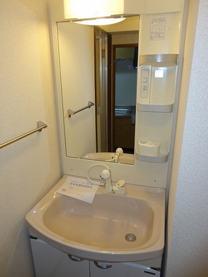 Washroom. There washbasin independent