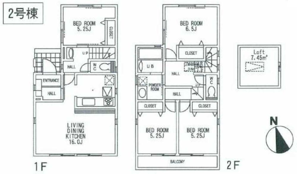 Floor plan. (2), Price 35,800,000 yen, 4LDK, Land area 101.58 sq m , Building area 96.05 sq m