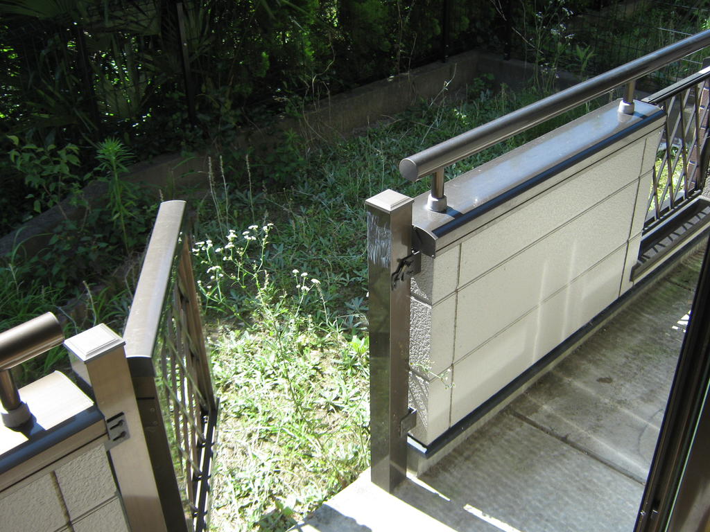 Garden. With (^_^) watering plug to a private garden from balcony