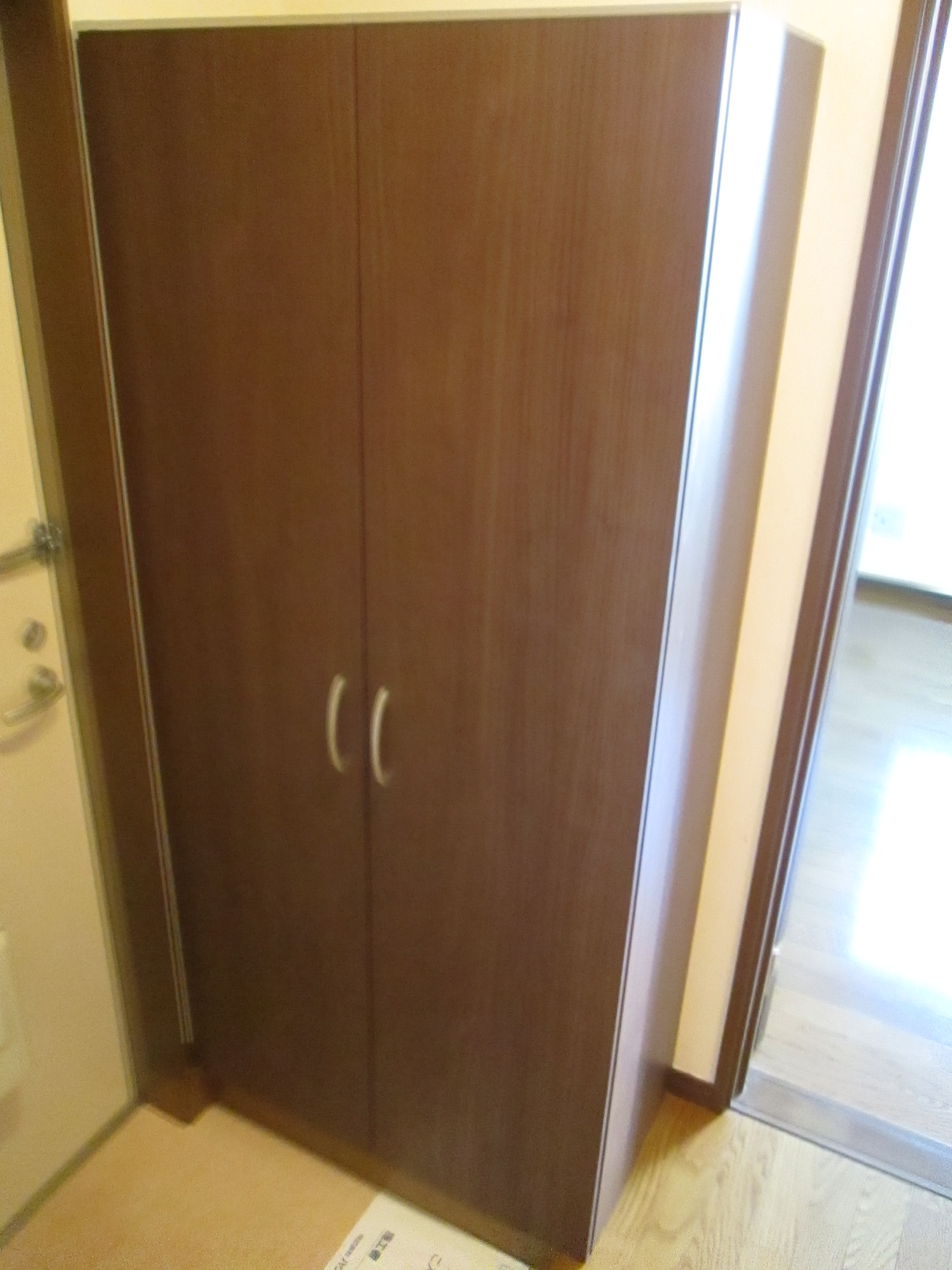 Entrance. Ceiling height shoes closet boots also housed in the room