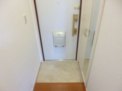 Entrance. You can check the full-length mirror before going out