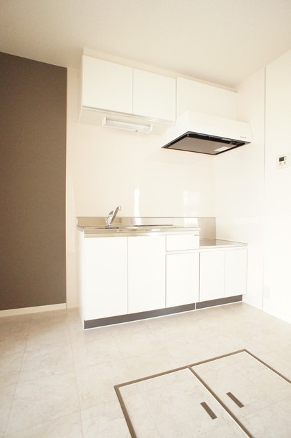 Kitchen. Kitchen space of economic city gas use