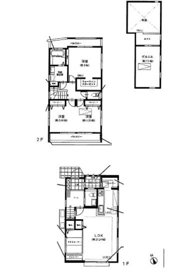 Floor plan. 43,900,000 yen, 2LDK, Land area 132.95 sq m , Building area 105.63 sq m floor plan