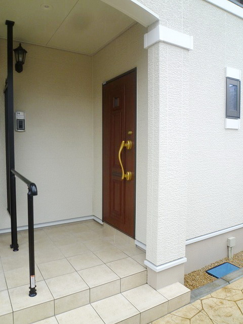 Entrance. It is the entrance with a roof