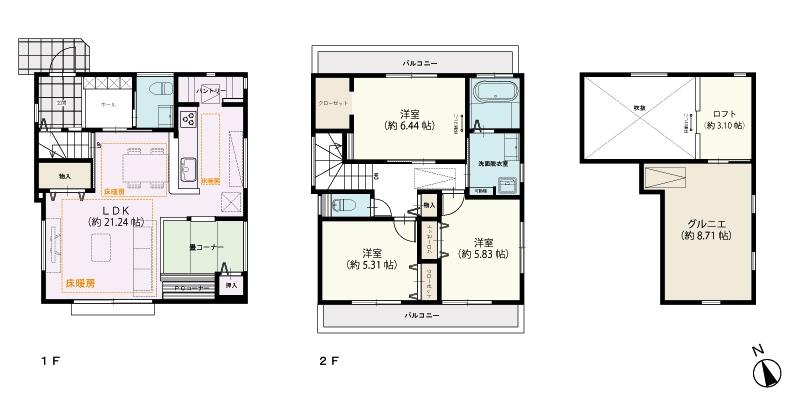 Floor plan. Sky balcony