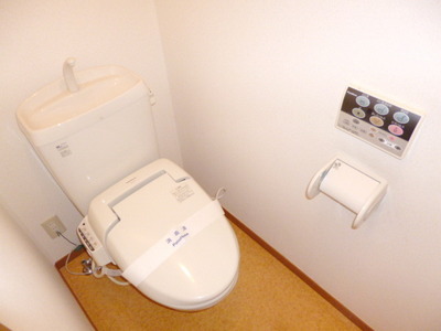 Toilet. It is hot water cleaning function with full marks toilet