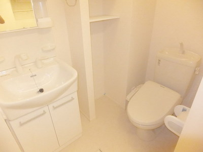 Toilet. Powder Room of spread