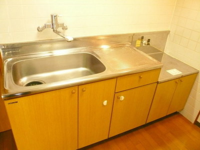 Kitchen. Pat dishes in the gas stove installation Allowed
