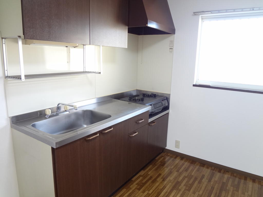 Kitchen. Bright kitchen there is a window