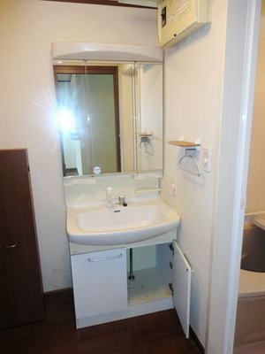 Washroom. Popular independent wash basin