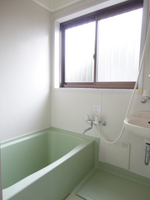 Bath. There is a window, It is a good breathable bus!