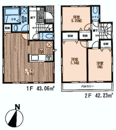 Floor plan. (1), Price 37,800,000 yen, 4LDK, Land area 89.19 sq m , Building area 85.29 sq m