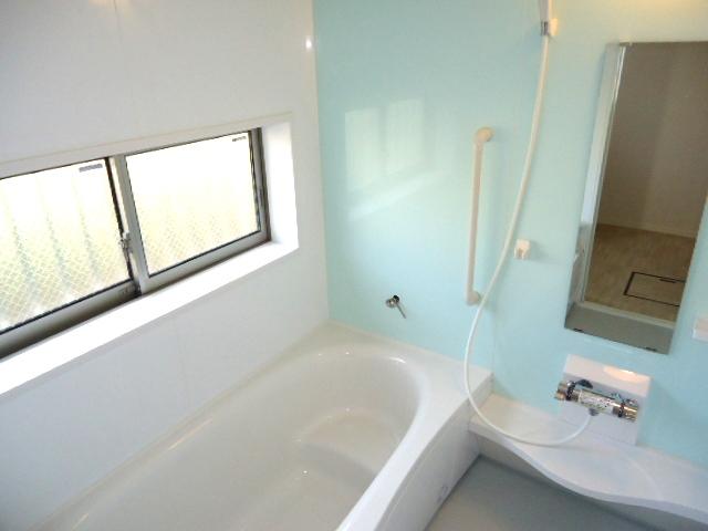 Bathroom. A Building Bathroom of bright color scheme