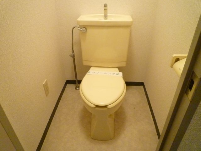 Toilet. Is, of course, the toilet that clean.