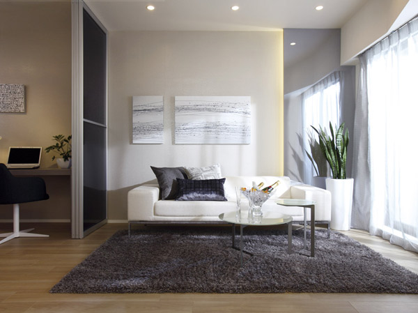 Living.  [living ・ dining] It was laid out in a bright south-facing, Of fresh two-sided opening living ・ dining.