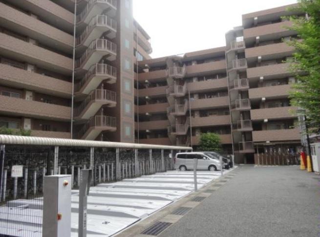 Parking lot. Common areas