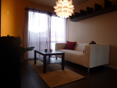 Living and room. Model room (not attached furniture, etc.)