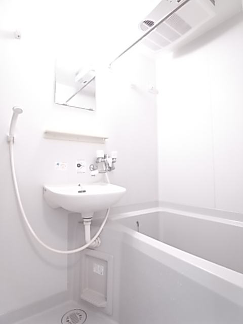 Bath. With bathroom dryer