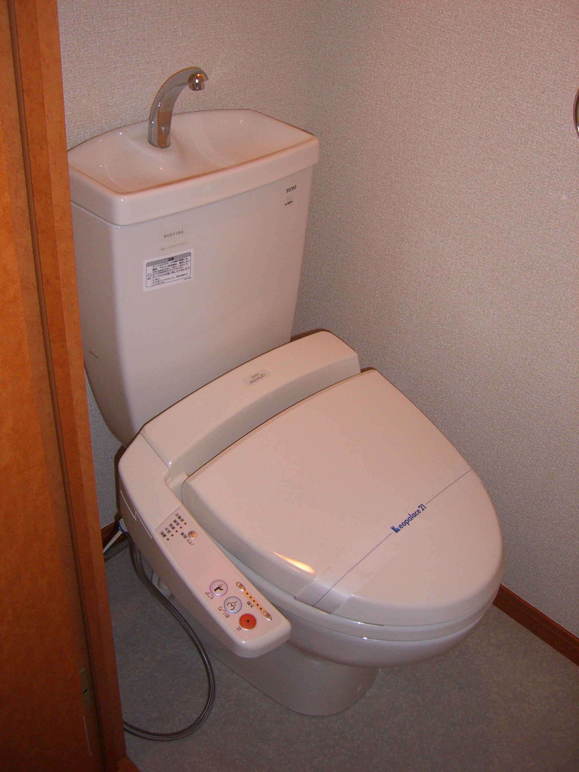 Toilet. With Washlet
