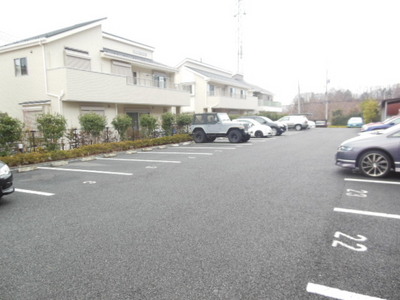 Parking lot. It is on-site parking