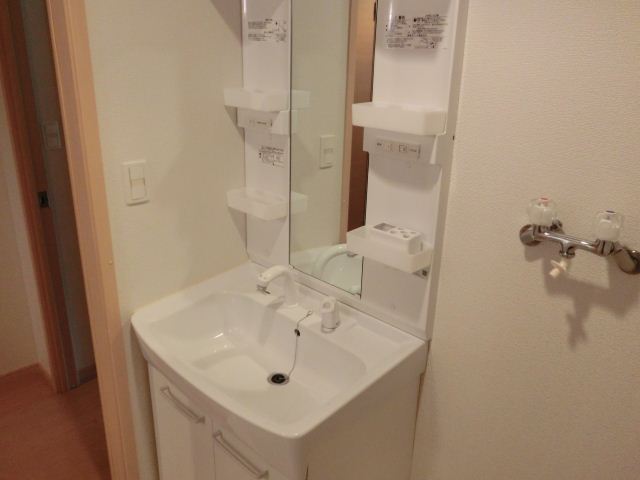 Washroom. I am happy that with separate wash basin