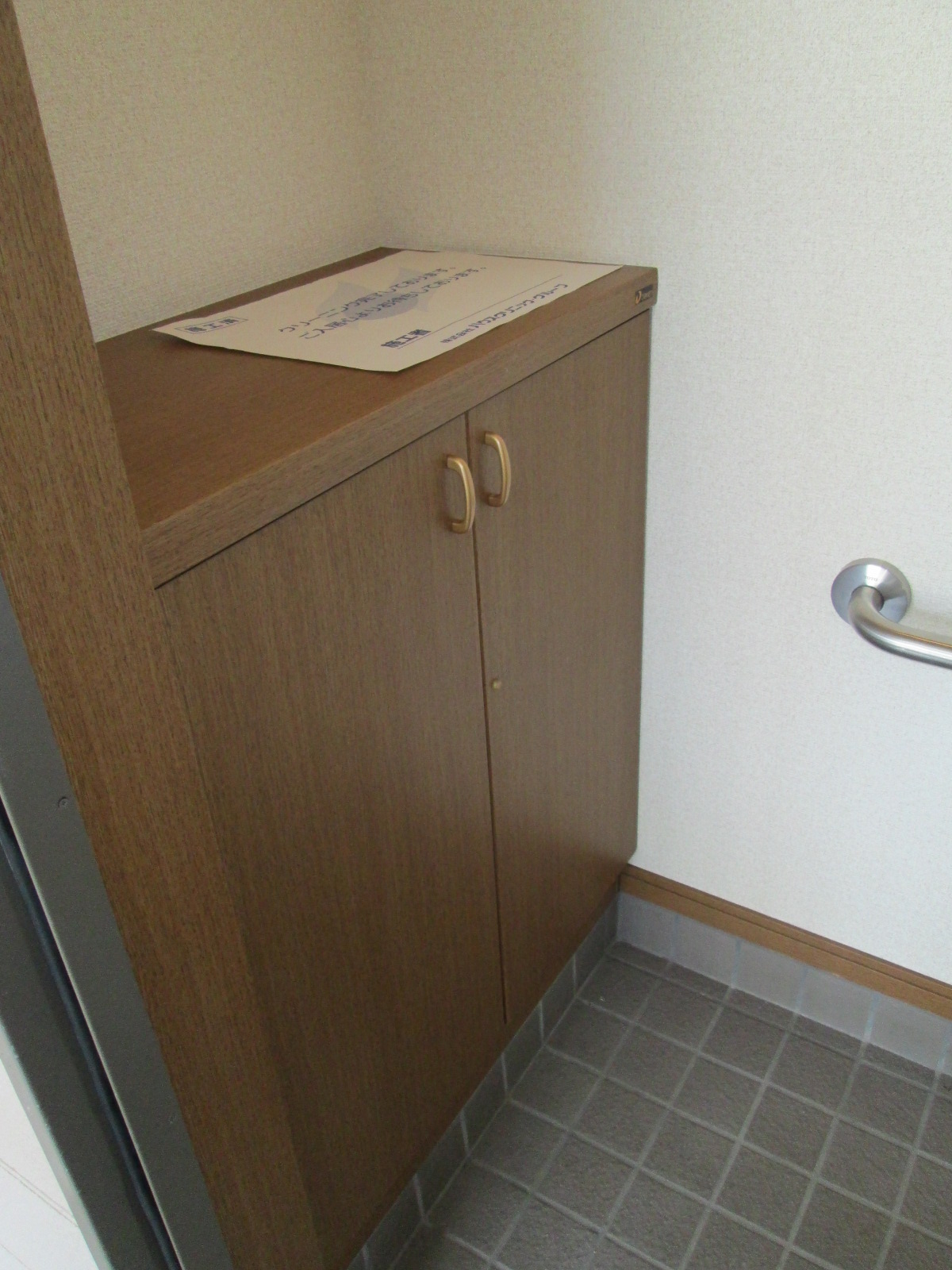 Entrance. With handrail