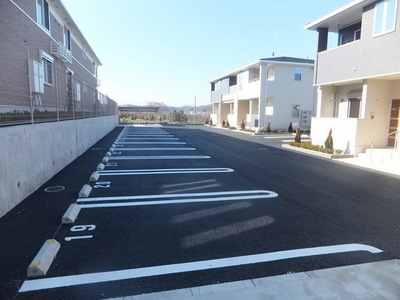 Parking lot. Spacious parking