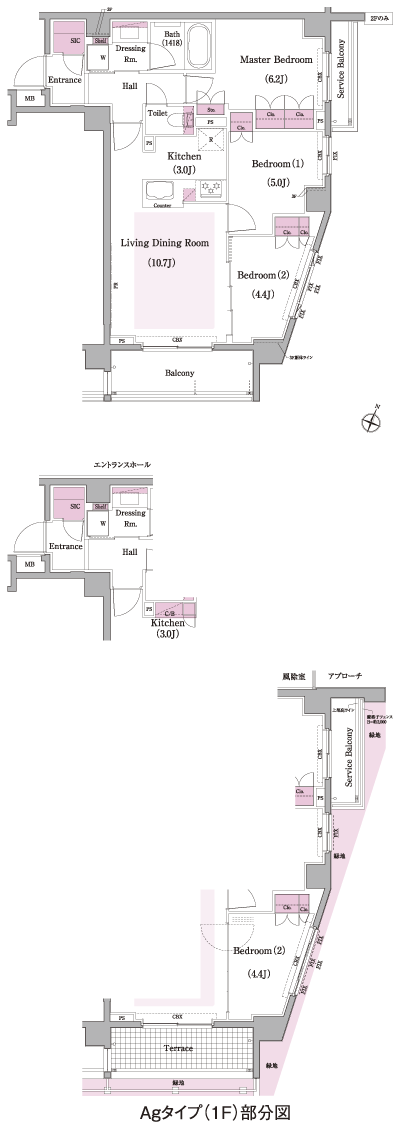 Floor: 3LDK + SIC, the area occupied: 65.6 sq m, Price: TBD