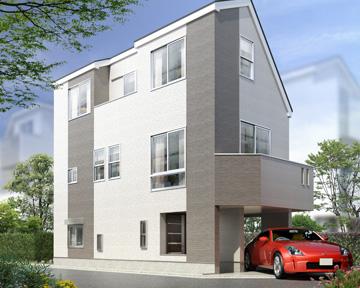 Building plan example (exterior photos). Example of construction