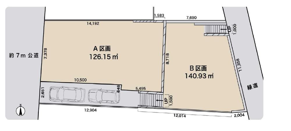 Other. Section view (B compartment alley-like portion 39.8 sq m)