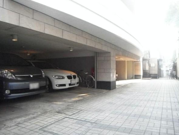 Parking lot. Common areas