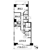 Floor: 2LDK + WIC + N, the occupied area: 75.36 sq m, Price: 80,500,000 yen, now on sale