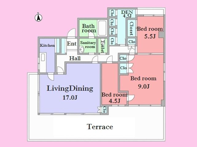 Floor plan. 3LDK + S (storeroom), Price 39,800,000 yen, Footprint 102 sq m