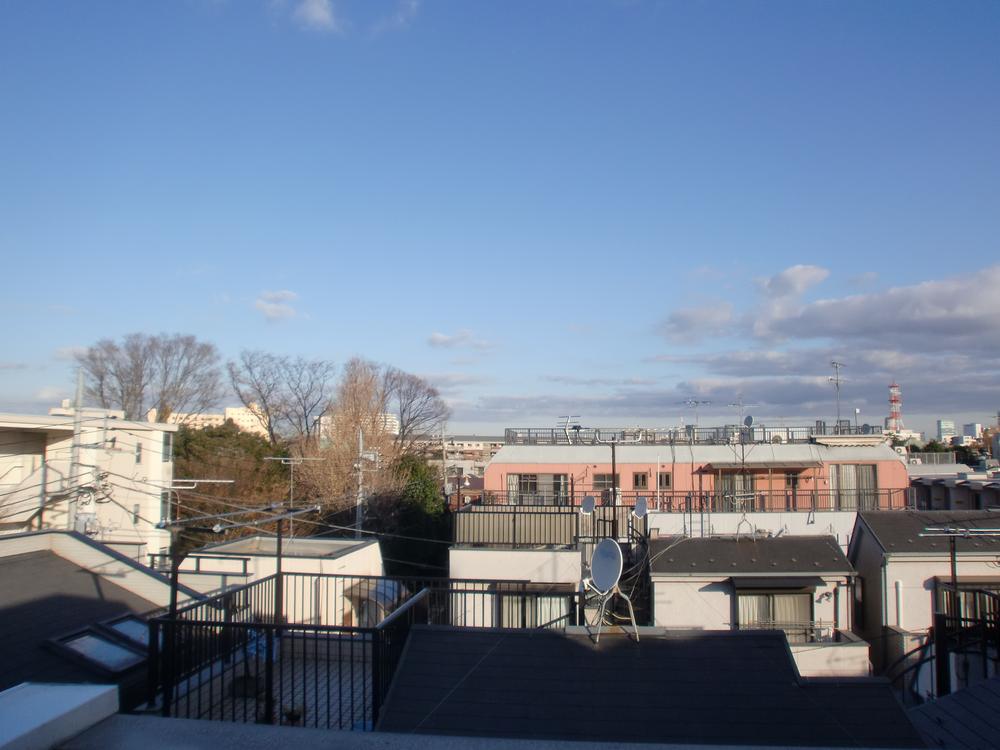 Balcony. The view from the rooftop roof terrace (December 2013 shooting)