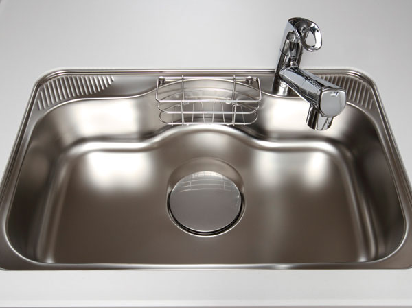 Kitchen.  [Quiet sink] Adopt the silent type to mitigate such as water splashing sound. Washable well as wok, Wide-type with depth.