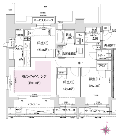 Floor: 3LDK + WIC, the occupied area: 75.22 sq m, Price: 76,060,000 yen, now on sale