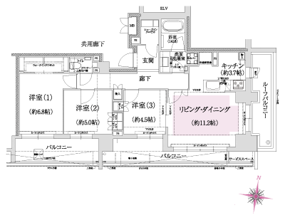 Floor: 3LDK + WIC + SIC, the occupied area: 76.41 sq m, Price: 79,020,000 yen, now on sale