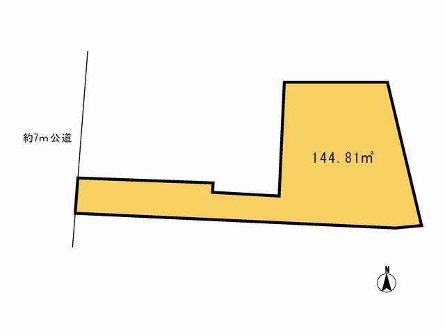 Compartment figure. Land price 69,800,000 yen, Priority to the present situation is if it is different from the land area 144.81 sq m drawings