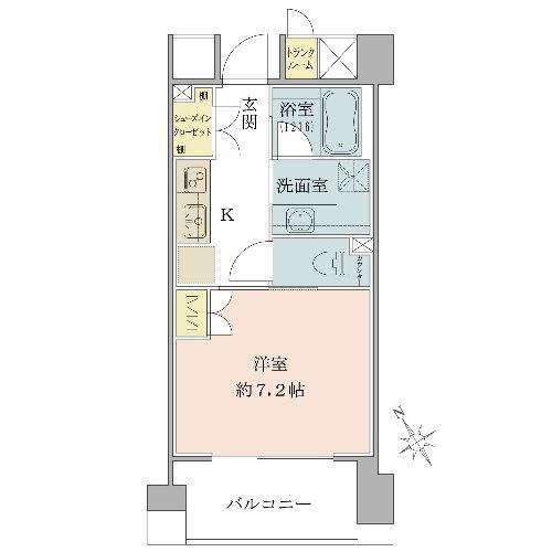 Floor plan. With trunk room