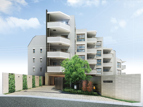 Buildings and facilities. Harboring fine aesthetics, 25 House of low-rise residences. And the calm of a quiet residential area to feel the empty breadth, Stylish sensibility as a downtown mansion. The pursuit of exterior design which aimed their reconciliation, Carefully stacked every single material, Drew appearance off a beautiful presence. (Exterior CG)