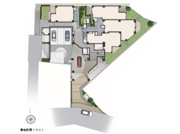 Surrounding environment. While cuddled in Shibuya of the city vibrant, Living environment calm living have been spun. History and educational fragrant with this land encounter is "The ・ Was the starting point of Sanmezon Komaba Eldo ". Komu melt in a quiet location in the exterior design, Pursue a beautiful low-rise appearance. Also, Dwelling unit plan in order to meet the variety of living was offer a wide variety.