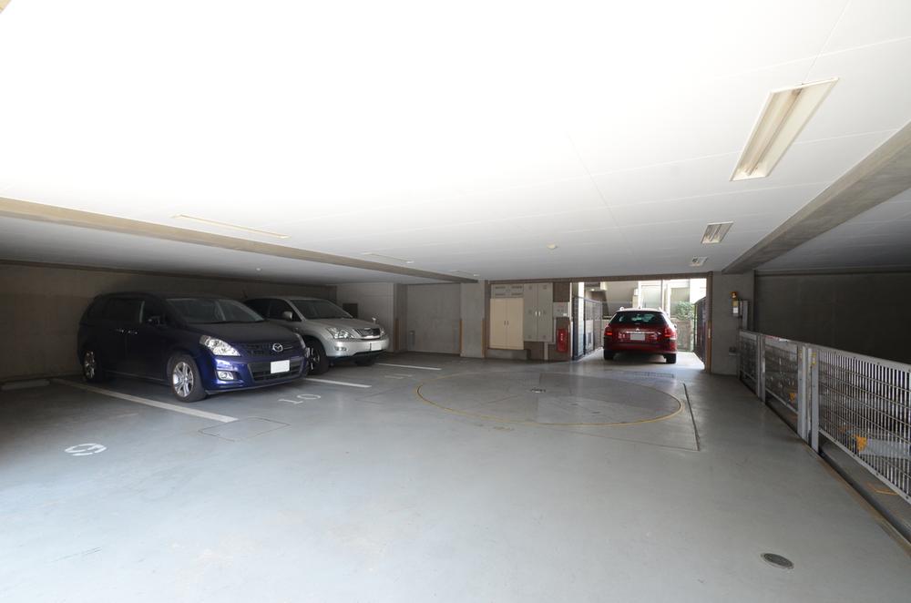 Parking lot. Common areas