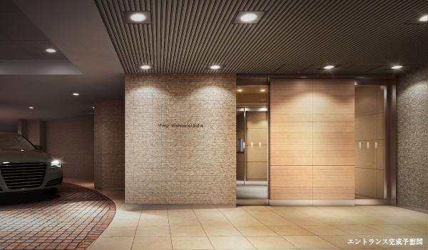 Entrance. Aesthetics of the entrance to the elegant carriage porch greets.