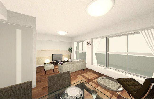 Living. Southwestward, View is good room per yang. Spacious about 16.8 quires LDK. ~ It is in a new interior renovation. Scheduled to be completed on February 14, 2014 ~ The field situation, There is the case that specifications may be changed.