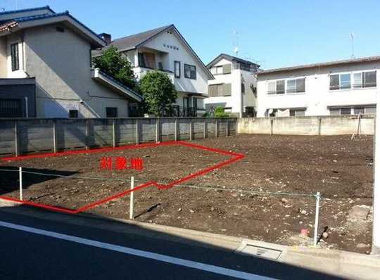 Local land photo. D compartment. 2013 November vacant lot plan. Architecture Allowed at your favorite House manufacturer