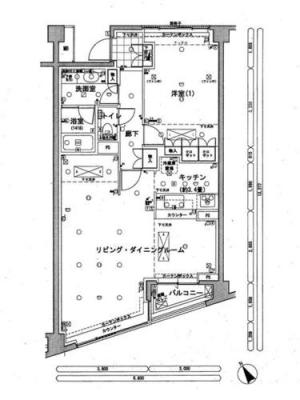 Floor plan. 1LDK, Price 80,500,000 yen, Occupied area 76.08 sq m