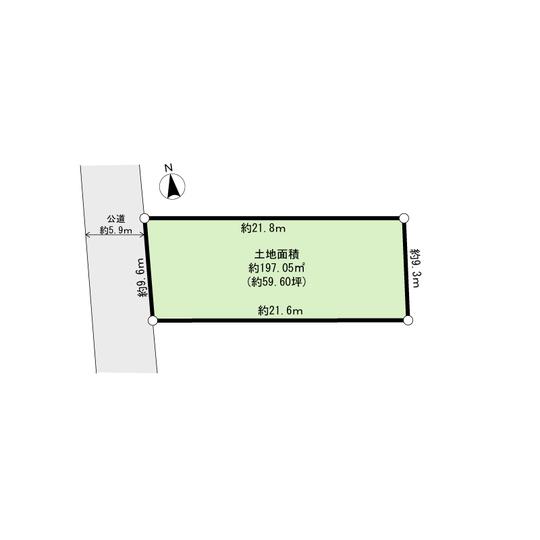 Compartment figure. Land price 100 million 24.5 million yen, Land area 198.5 sq m   [Site plan]  ※ Not a survey map