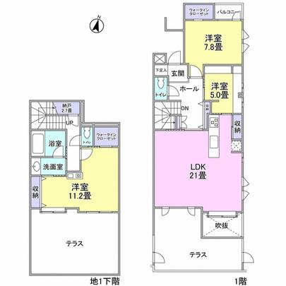 Floor plan. It is the southeast corner room