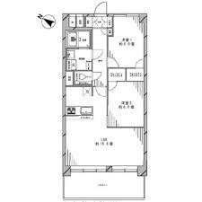 Floor plan. 2LDK, Price 39,800,000 yen, Occupied area 67.07 sq m , Balcony area 11.89 sq m